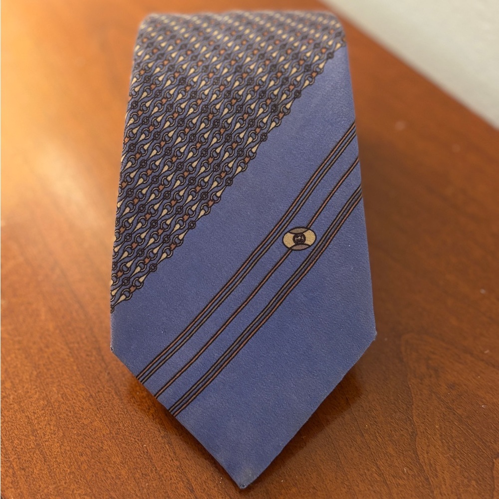 Vintage Gucci Accessories Collection Silk Tie Made in Italy
